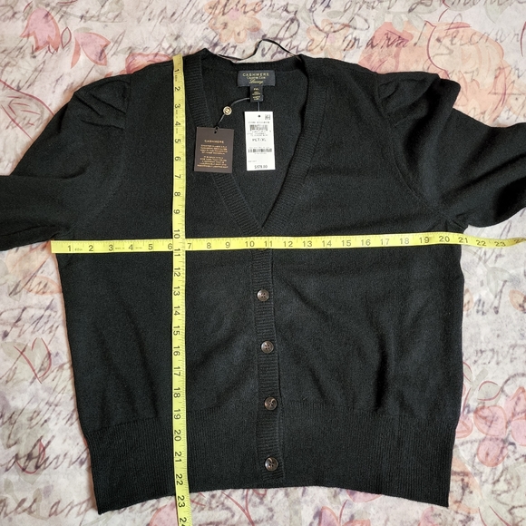 NWT Petite Charter Club Luxury Cashmere Cardigan - Picture 11 of 12